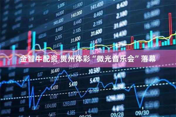 金智牛配资 贵州体彩“微光音乐会”落幕