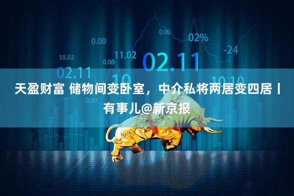 天盈财富 储物间变卧室，中介私将两居变四居丨有事儿@新京报